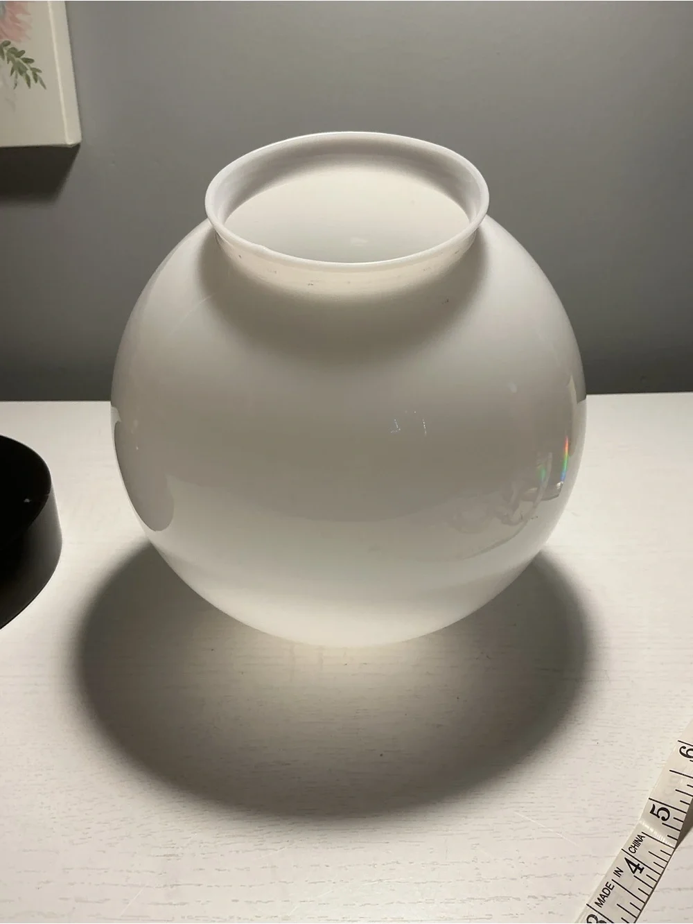 Vintage White Milk Glass Replacement Globe
